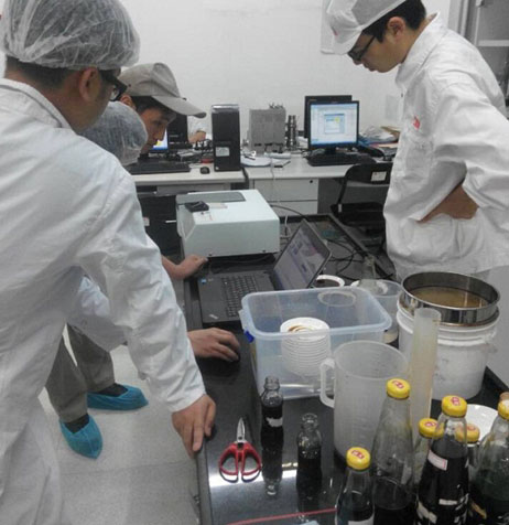 液体透射分光测色仪CS-810 酱油颜色检测实例